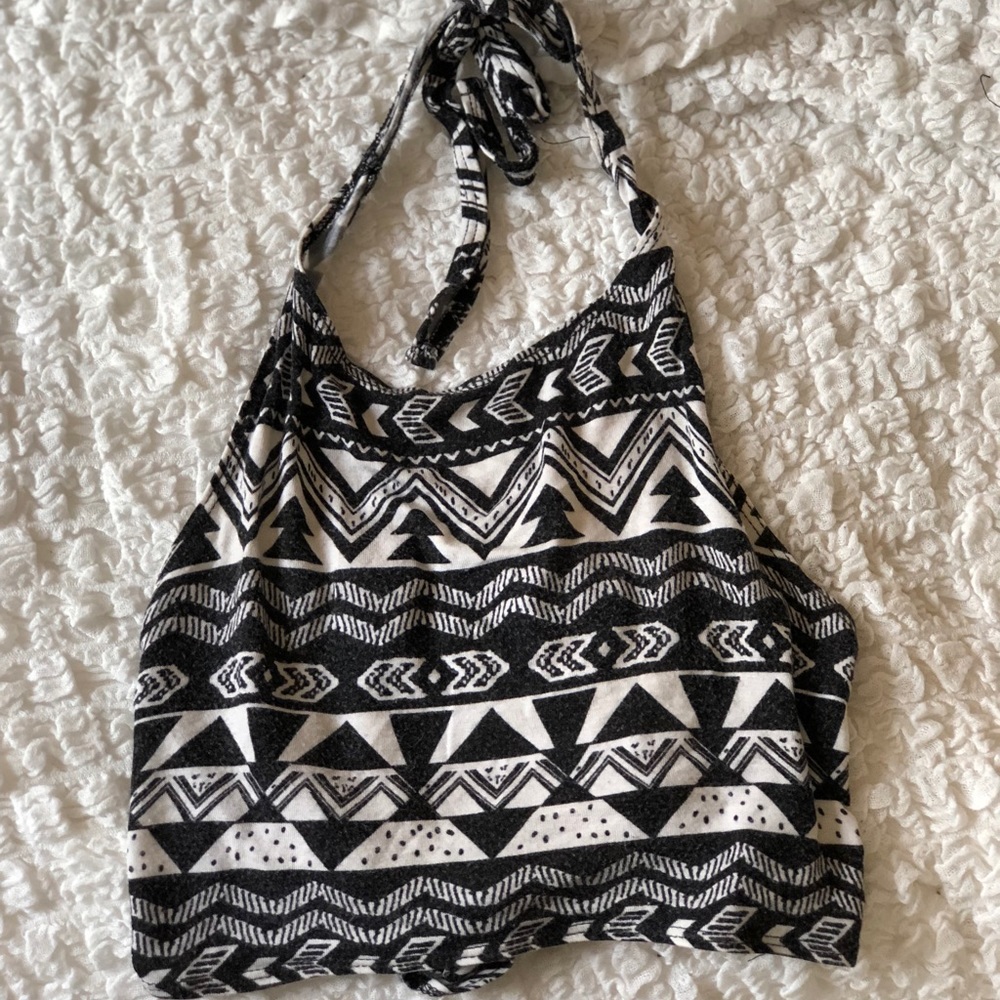 Halter/ Open Back Crop Top